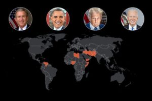 How many countries has the US bombed since 2001, and how much has it cost?