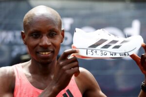 Kenya’s Sawe is world’s first man to run a sub-two-hour marathon in London