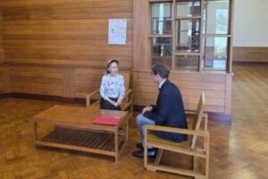Detained Myanmar leader Suu Kyi  has first foreign visitor in five years