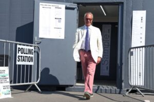 Nigel Farage defeats Count Binface to reclaim UK parliamentary seat