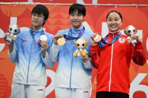 China’s swimming prodigy Yu Zidi bags third gold in Asian Games record