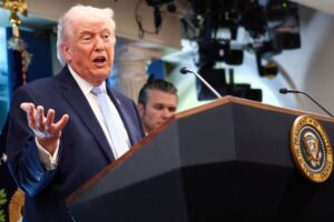 Trump says he may move White House press corps to new location