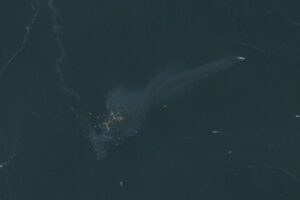 Iran says two tankers catch fire after hitting mines in Strait of Hormuz